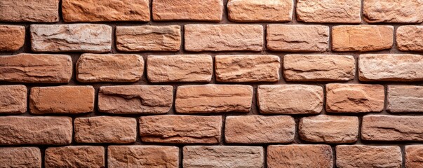 Fototapeta premium Textured brick wall interior space photography urban environment close-up perspective architectural design