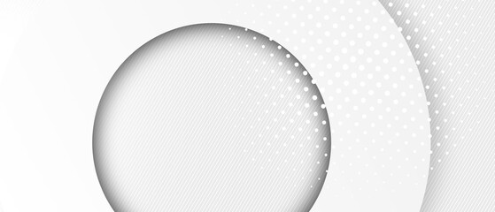 Modern abstract light silver background elegant circle shape design