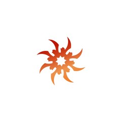 Premium sun vector logo template design