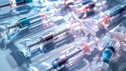 Premium syringes & needles, meticulously bagged.