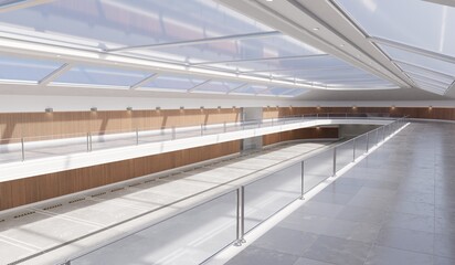 Room Interior Modern Architecture Indoor Building 3D Illustration