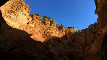 Fototapeta premium Rocky coastline near Carvoeiro