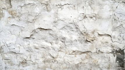 White grunge cement concrete wall serves as a textured background, ideal for various creative projects, with ample copy space for adding text or graphics emphasizing the unique wall style.