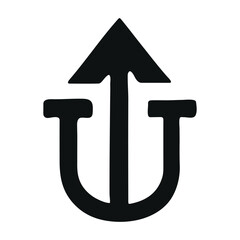 Cloud upload. Icon for design. Easily editable