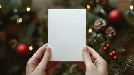 Minimalist Christmas card with joyful holiday message, clean layout, and minimal seasonal illustrations, creating an elegant and joyful festive vibe