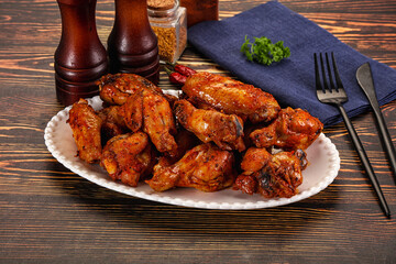 Hot and spicy Buffalo chicken wings