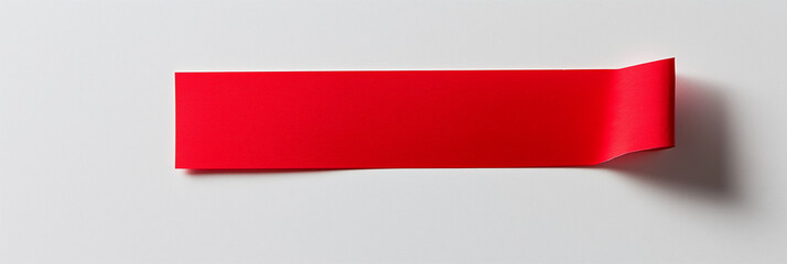 Striscia rossa su sfondo bianco.