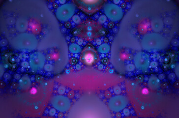 Abstract fractal 3d circle image