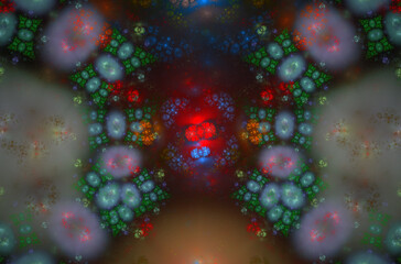 Abstract fractal 3d circle image