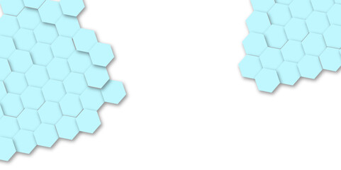 Abstract 3d modern hexagon colorful pattern technology honeycomb texture concept white background.