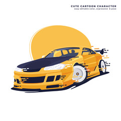 rc drift car illustration vector © ayunannas
