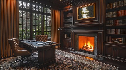 Fototapeta premium Cozy study room