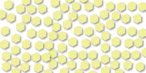 Abstract 3d modern hexagon colorful pattern technology honeycomb texture concept white background.