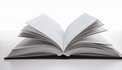 Fototapeta premium Open book isolated white background