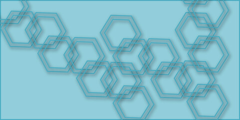 Abstract geometric technology 3d color ring out line hexagon polygonal honeycomb luxury pattern vector background.