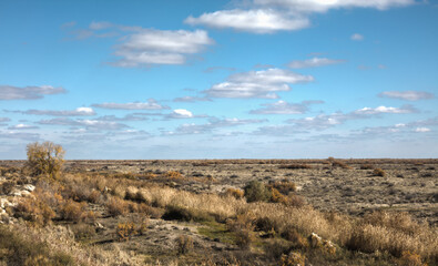 landscape with sky and clouds