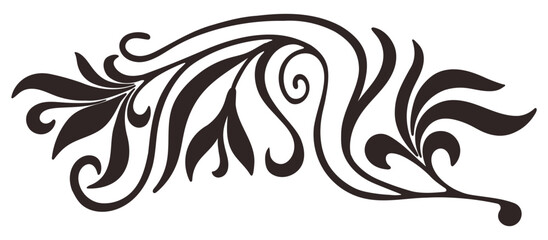 Decorative element in Art Nouveau style. Vector.