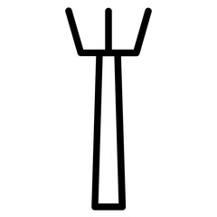 Eat Fast Food Line Icon