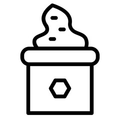 Food Ice Cream Eat Line Icon