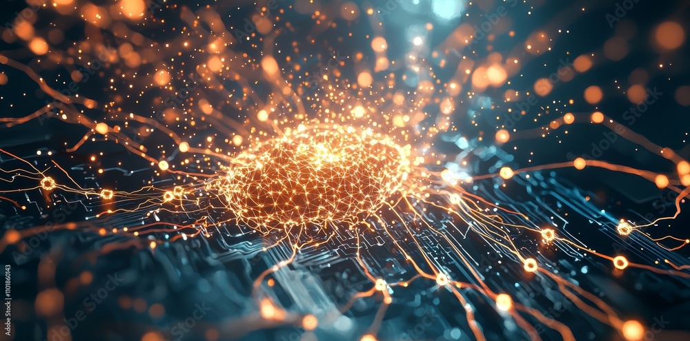 Poster A neural circuit and electronic cyber brain in a quantum computing system, stock technology, biotechnology, and machine learning, stock technology