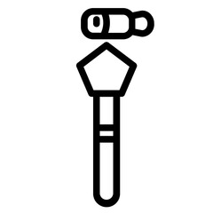 Age Spear Stone Line Icon