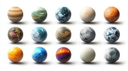 Collection of Planets: Cosmic Exploration & Discovery