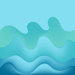 Abstract blue wave color background