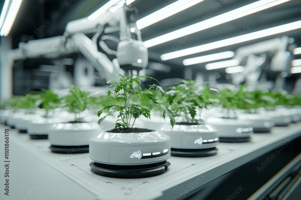 Aufkleber agricultural robotics and autonomous cars working in smart farms, 5g technology with smart agricultu