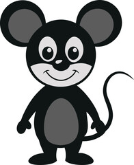 a cute mouse cartoon design new style
