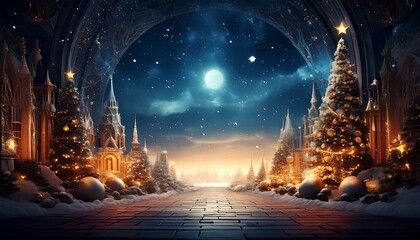 Ambient Christmas tree wallpaper