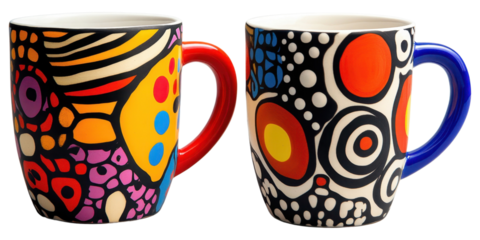 Colorful ceramic mugs for vibrant coffee moments, perfect for gatherings and personal enjoyment any time of day