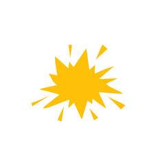 cartoon explosion vector element