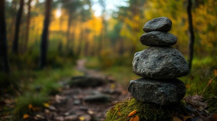 Natural background Landscape photo jogkradin in the deep forest blurred background