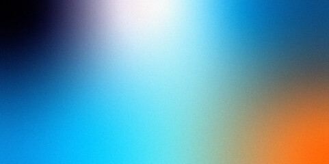 Multicolored noise texture multicolor grainy gradient background stylish liquid art .modern simple orange and  blue color gradient background Best design for your ad, poster, banner	
