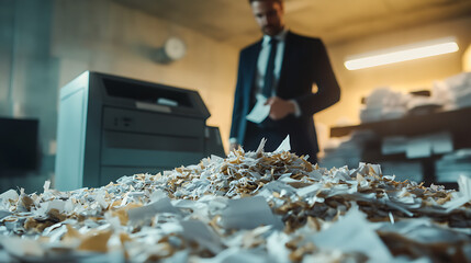  Agent shredding classified documents as alarms blare in the background (2)