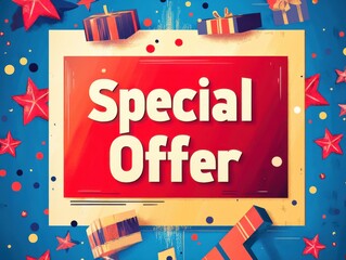 End of Year Sale Lucky Discount on Generative AI Online Shopping Christmas Special Offer Poster