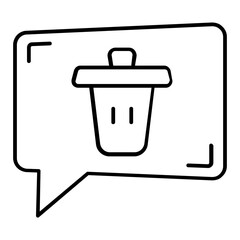 delete message icon