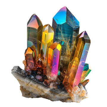 recommend clip art: Colorful sharp crystal gemstone clip art
