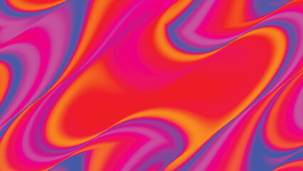 Abstract colorful neon gradient background. Dynamic 3D background with smooth abstract shapes, bright red and orange gradients, soft lighting. Multicolored blurred transition. For banner, poster, cove