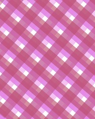 Mosaic check plaid texture, heritage vector textile seamless. Glamor tartan fabric pattern background in red and pastel colors.