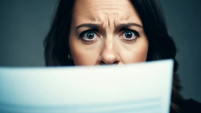 Woman frustrated because of a price increasement