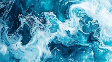 Naklejka premium 質感, 模様, 水, 壁紙, デザイン, 文科系, 青, ペイント, 色, 流動性の, イラスト, フロー, 渦, 海, 光, 波, 3d, 金, 波, 芸術的な, なめらかな,generative ai