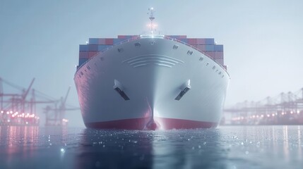 Obraz premium Revolutionary vessels transforming cargo transport through advanced maritime technology