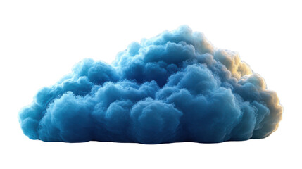 blue smoke on white background