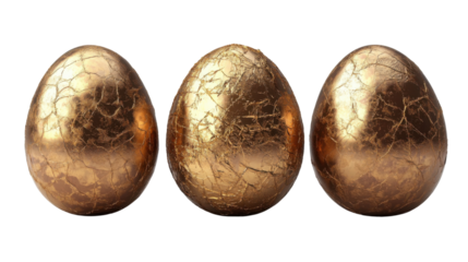 golden egg isolated on white background