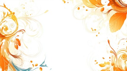 Abstract curving blank frame template vector illustration