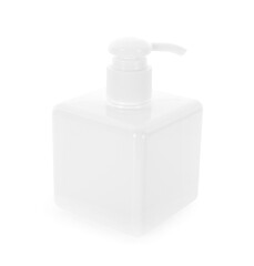 Cosmetic bottles isolated on white background.