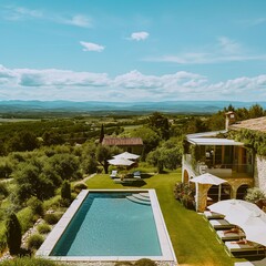 Luxury holiday let with swimming pool