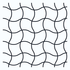 A pattern of wavy lines creating a grid-like structure.