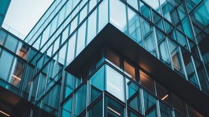 Stunning Glass Facade of a Modern Skyscraper
